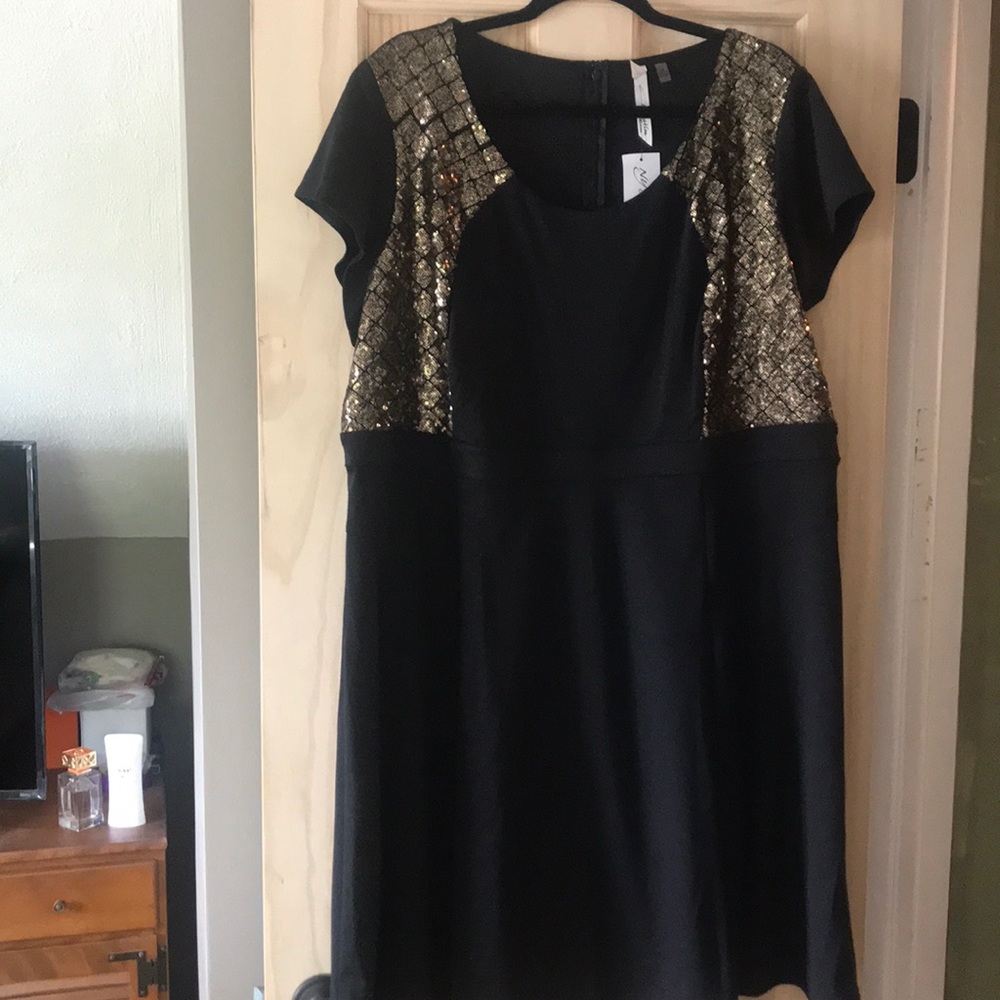NY Collection for Women Black Dress - Plus Size